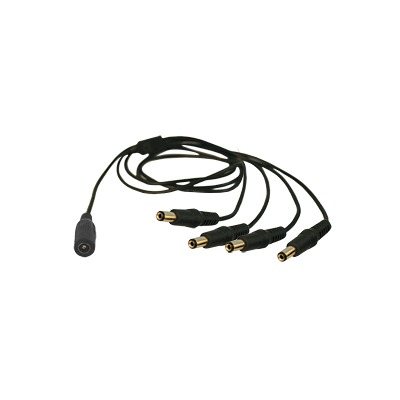 CABLE CON CONECTOR JACK HEMBRA DE 3.5 MM CON 4 SALIDAS DE JACK MACHO (DIVISOR DE ENERGÍA)  / TIPO PULPO / 4 CONECTORES MACHO / 1 CONECTOR HEMBRA / JACK DE 3.5MM