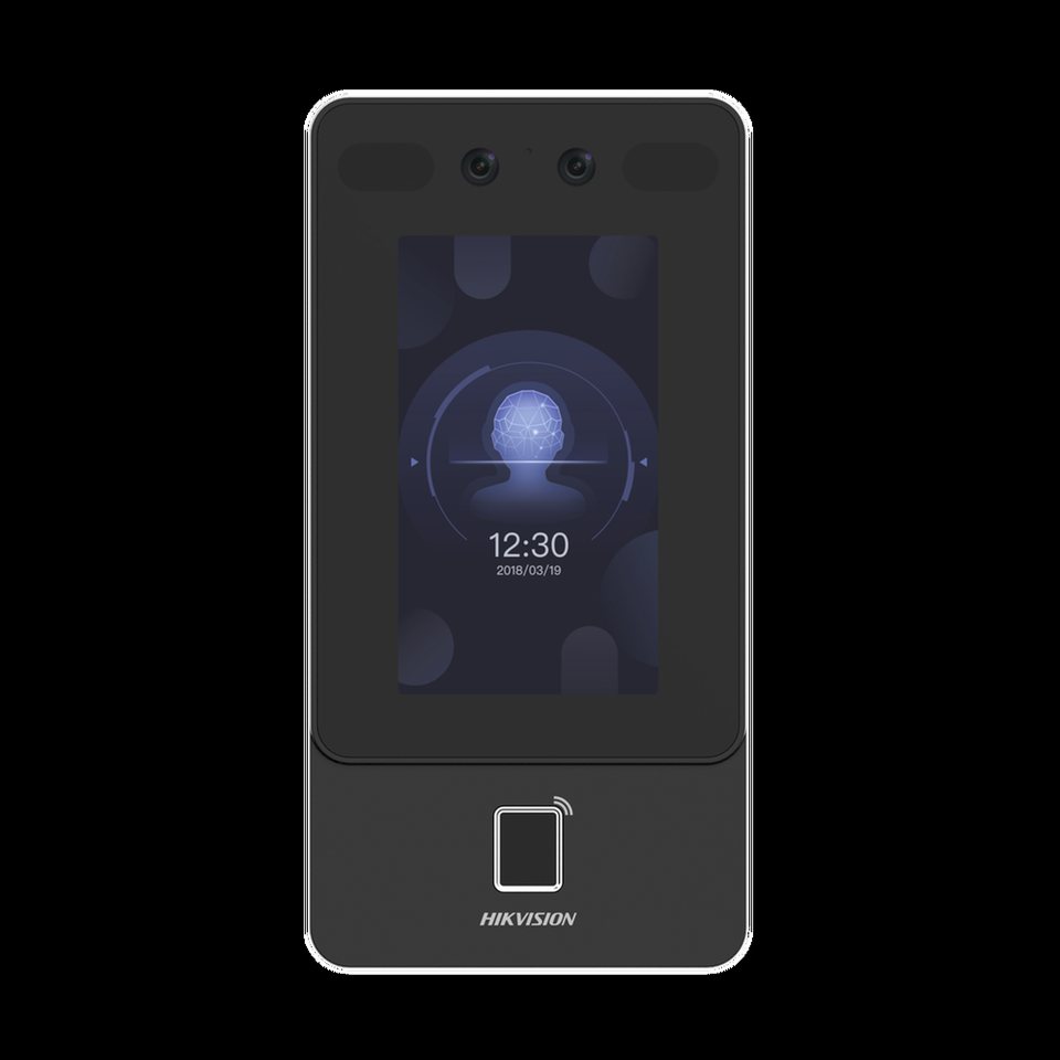 TERMINAL MIN MOE DE RECONOCIMIENTO FACIAL / LECTOR MIFARE 13.56 MHZ / CÁMARA 2 MP CON HIK-IA / PANTALLA TÁCTIL 4.3" / POE Y WIFI / EXTERIOR IP65 / 1,500 ROSTROS / 3,000 HUELLAS / SIP ESTÁNDAR