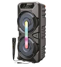 BOCINA BLUETOOTH RECARGABLE NB-06B BAFLE NEGRO AUX/BT/MICRO SD/USB RGB/MICROFONO