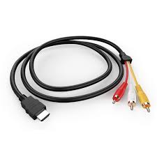 CABLE HDMI A SALIDAS RCA PARA AUDIO Y VIDEO 1.5 MTS REFORZADO HDTV CABLE