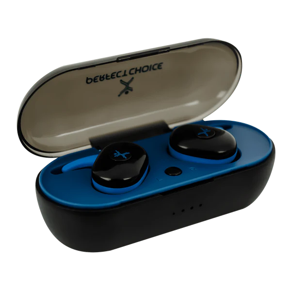 AUDIFONOS INALAMBRICOS BLUETOOTH TWS EXTRA BASS PERFECT CHOICE NEGRO PC-116523-