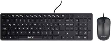 KIT TECLADO Y MOUSE QUARONI KAQ01 NEGRO