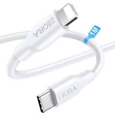 CABLE USB TIPO C A LIGHTNING 1HORA 1 MT 2.1A COLORES CAB258