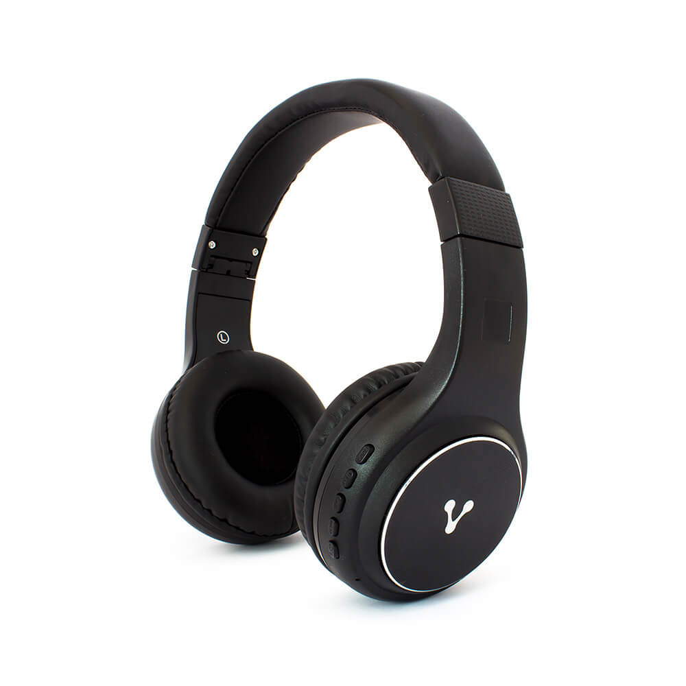 DIADEMA VORAGO HPB-300 BLUETOOTH -FM-MSD PLEGABLE NEGRA