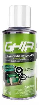 LIMPIADOR LUBRICANTE DIELECTRICO GHIA GLS-014 BASE SILICON 170 ML CN-4129