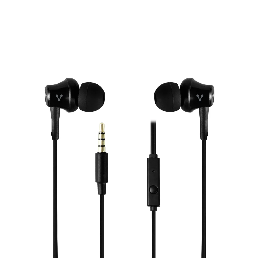 AUDIFONOS MANOS LIBRES VORAGO EP-104 3.5 MM NEGRO
