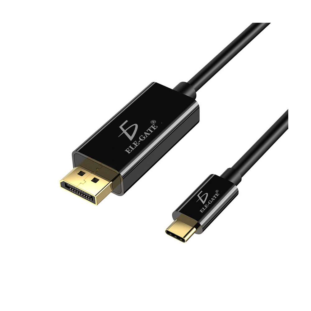 CABLE ADAPTADOR USB TIPO C A DISPLAY PORT ELE-GATE WI.167 1.8 MTS NEGRO