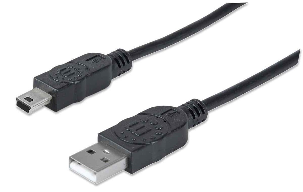CABLE USB 2.0 A MINI B 1.8 MTS MANHATTAN