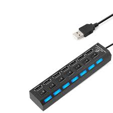 HUB USB ELE-GATE 2.0 DE 7 PUERTOS  ALTA VELOCIDAD  SOPORTE PARA 500GB HUB.14