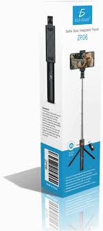 BASTON DE SELFIE BLUETOOTH CON TRIPIE INTEGRADO ELE-GATE ZP06 NEGRO
