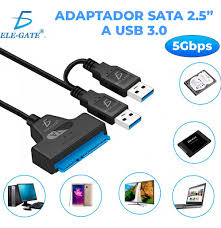 [07503049021393] CUBIERTA P/DISCO DURO SATA 2.5" ELE-GATE CON.08.3.0 USB 3 COLORES