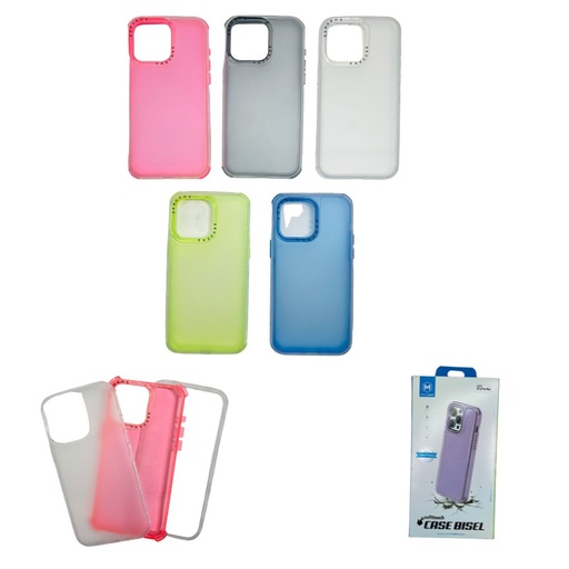 [1802722] CARATULA 360° + PROTECTOR DE CRISTAL IPHONE 11 PRO MAX COLORES MTLIDER