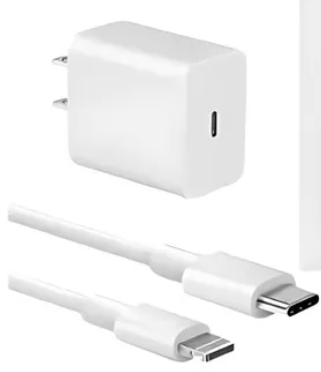 [2111073] KIT CARGADOR CUBO 35 W TIPO C + CABLE TIPO C A LIGHTNING 1MT A2244