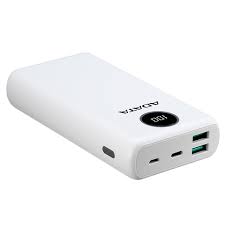 [4710273772103] POWER BANK ADATA P20000QCD TIPO C BLANCA CARGA RAPIDA AP20000QCD-DGT-CWH