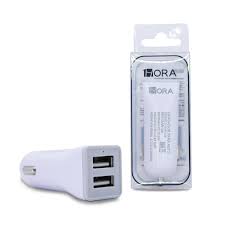 [6974368773224] CARGADOR CARRO 1HORA GAR128 2.4 A 12W 2 PUERTOS USB COLORES