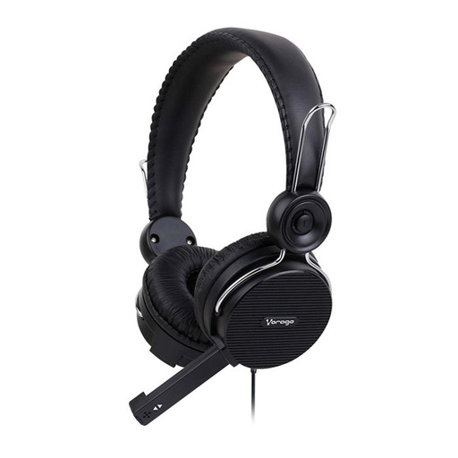 [7502266671268] AUDIFONO DIADEMA VORAGO ALTA FIDELIDAD HS-201 C/MICROFONO NE