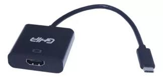 [7503027335566] ADAPTADOR TIPO C A HDMI GHIA USB 3.1 VIDEO 4K ADAP-12 NEGRO