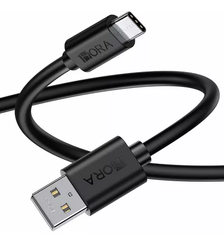 [7503028615551] CABLE USB TIPO C 1HORA 1 MT CARGA RAPIDA CAB244 NEGRO