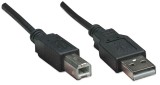 [766623342650] CABLE USB A-B 1.8M MANHATTAN NEGRO 342650