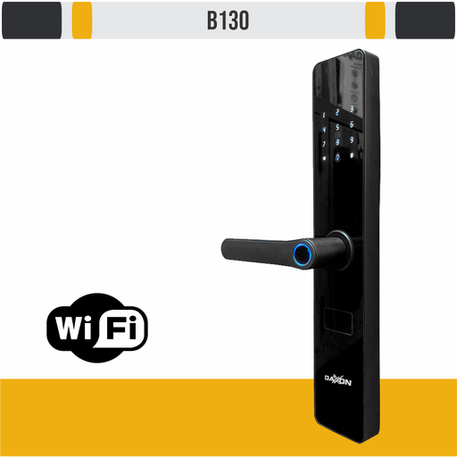 [B130] Cerradura Inteligente B130 / Huella dactilar /Código de acceso /Tarjeta de proximidad RFID /Pulsera o sticker RFID /APP -Llave mecánica /Acceso remoto