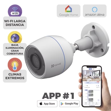 [CS-H3C] Bala WiFi -2 Megapixel - Detección humana - Micrófono Integrado - Micro SD - Excelente Vision Nocturna - Exterior 6941545618364