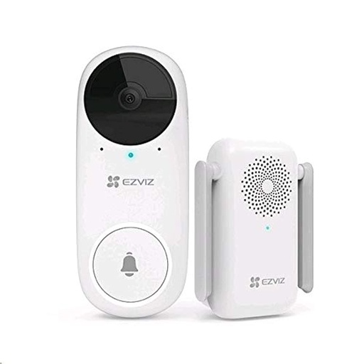 [DB2C] TIMBRE WI-FI (DOORBELL) DE BATERÍA RECARGABLE  / LIBRE DE CABLES / LLAMADA A LA APP / INCLUYE TIMBRE PARA INTERIOR CON TIMBRES SELECCIONABLES / RANURA PARA MEMORIA / USO INTERIOR